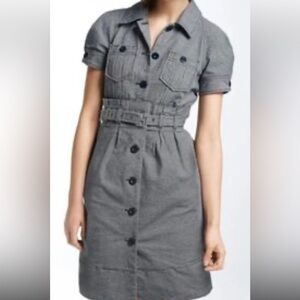 Marc By Marc Jacobs Navy Button-Up Mini Dress